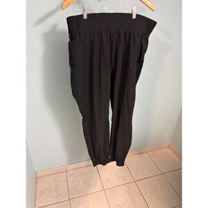 Halara Womens Black High Waisted Jogger Pants Activewear Plus Size 2X NWT